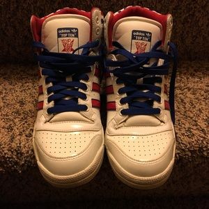 Adidas Top Ten polka dot shoes.